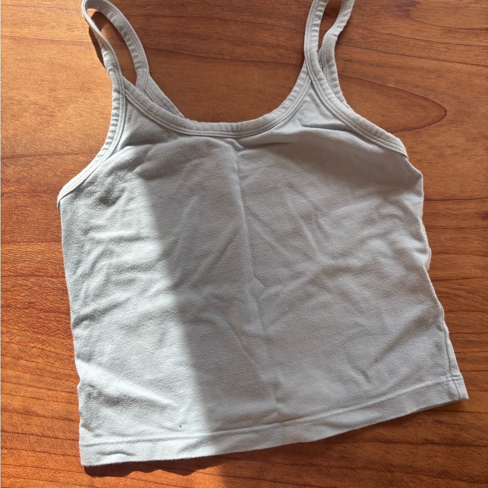 Light Blue Arq Crop Tank